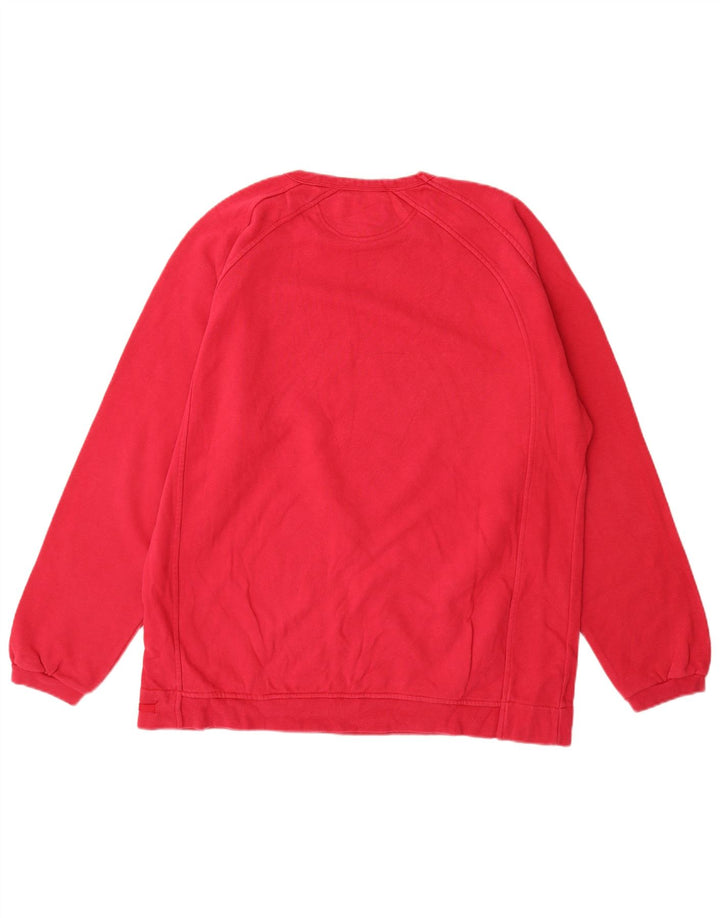 Champion Mens Graphic Sweatshirt Jumper XL Pink Cotton
