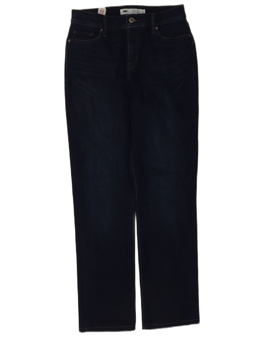Levi's Womens 512 Straight Jeans US 6 Medium W28 L28 Navy Blue