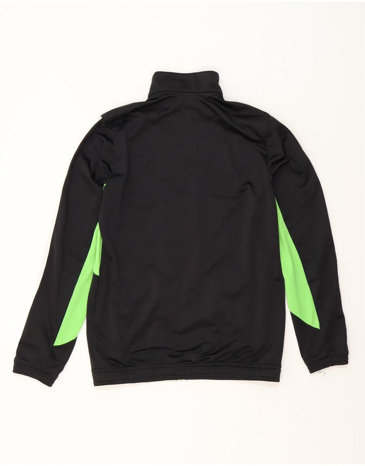Adidas Mens Tracksuit Top Jacket Small Black Colourblock Polyester