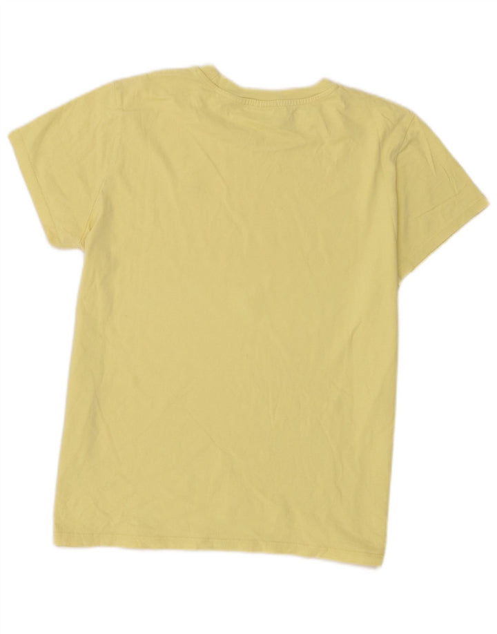 Levi's Womens T-Shirt Top UK 14 Large Yellow