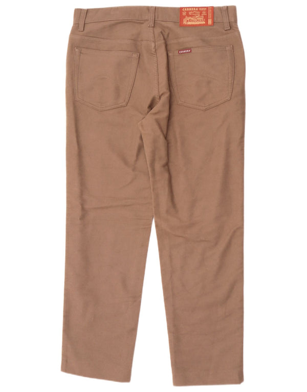Carrera Mens 700 Straight Casual Trousers IT 50 Large W34 L29 Brown Cotton