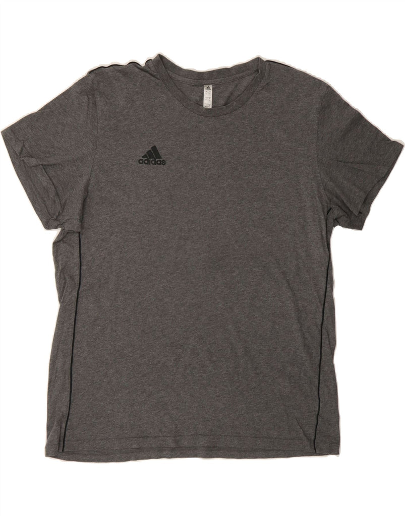 ADIDAS Mens T-Shirt Top XL Grey Cotton Vintage Adidas and Second-Hand Adidas from Messina Hembry 