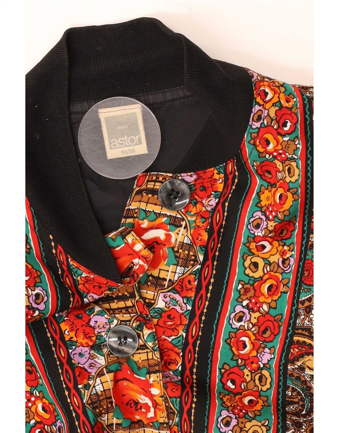 Astor Womens Oversized Bomber Jacket EU 36/38 Small Multicoloured Paisley