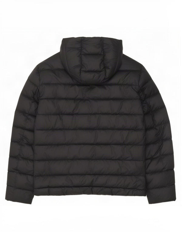 Blauer Womens Hooded Padded Jacket UK 18 XL Black Polyamide