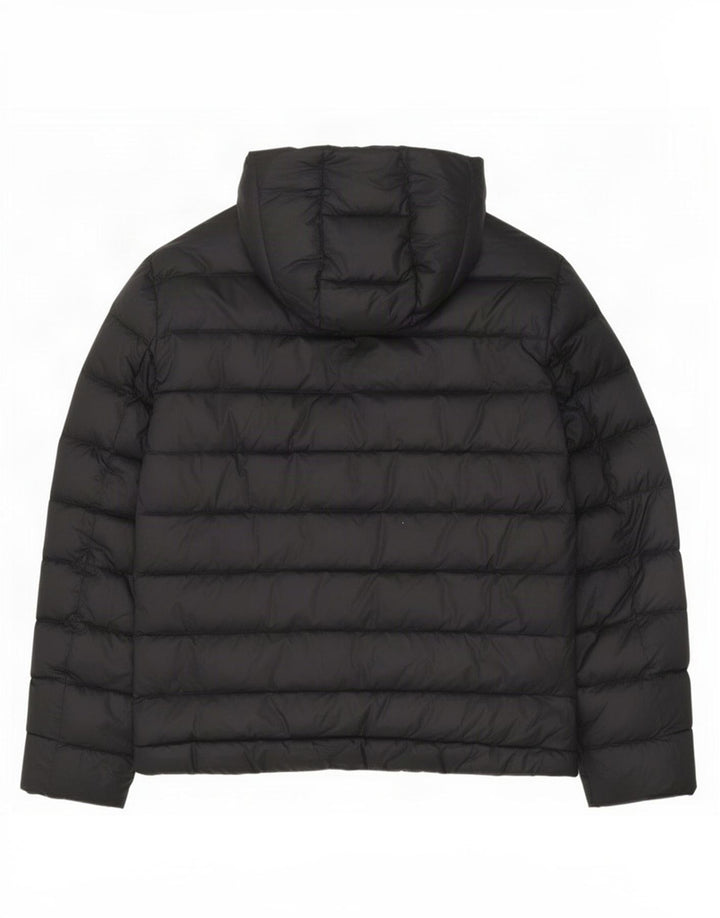 Blauer Womens Hooded Padded Jacket UK 18 XL Black Polyamide