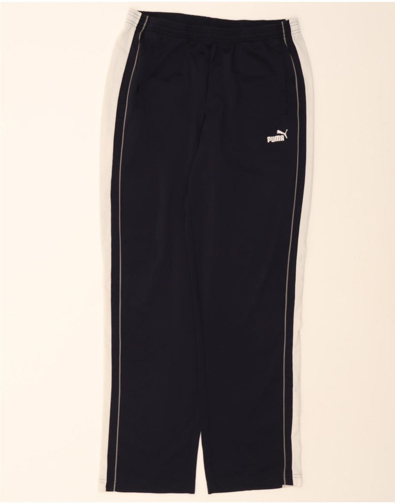 PUMA Mens Tracksuit Trousers XL  Navy Blue Colourblock Polyester Vintage Puma and Second-Hand Puma from Messina Hembry 