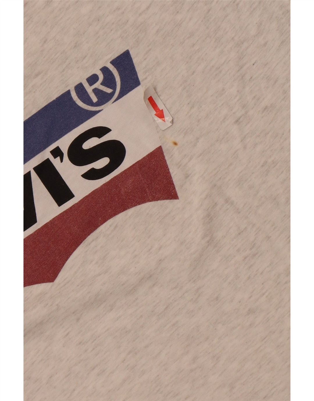 Levi's Mens Graphic T-Shirt Top 2XL Grey Flecked Cotton