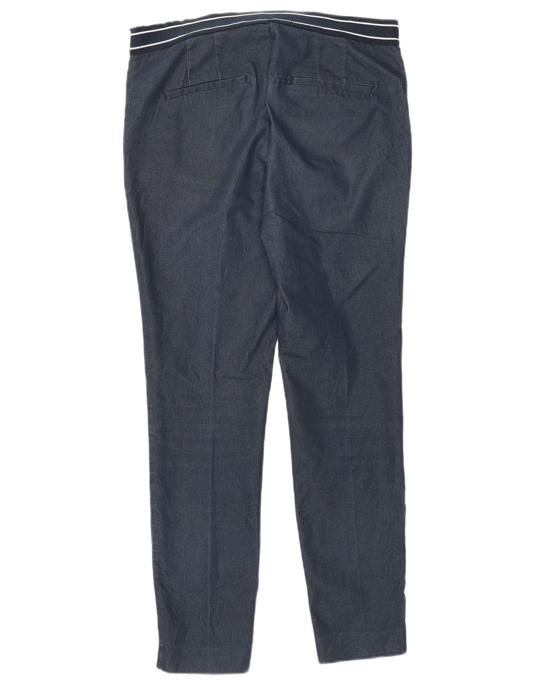 ZARA Womens Slim Chino Trousers Medium W32 L27 Navy Blue