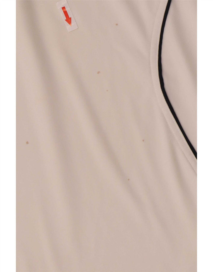Adidas Mens Clima 365 Polo Shirt Medium White Colourblock Polyester