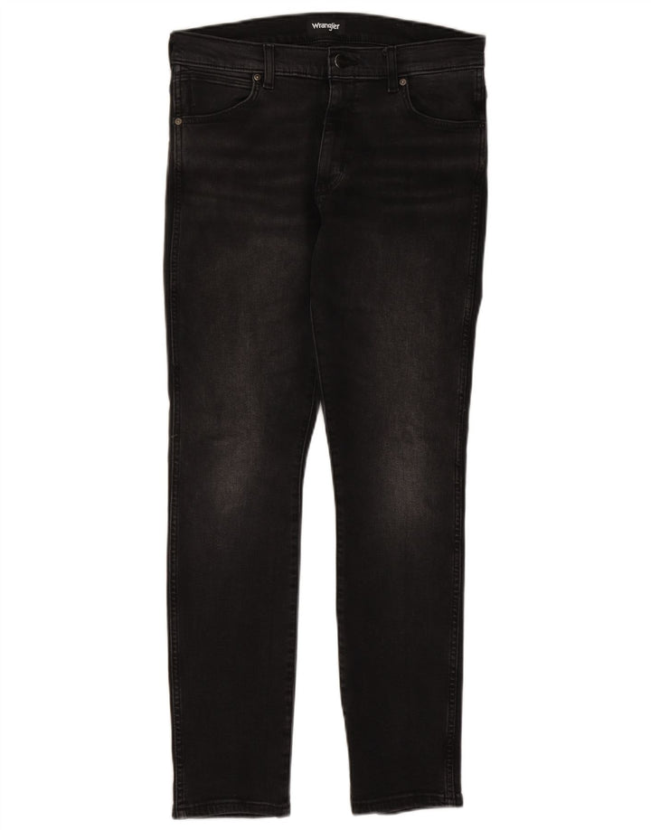 Wrangler Mens Larston Slim Jeans W32 L32 Black Cotton