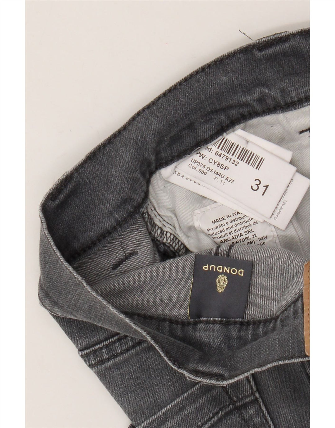 Dondup Womens Skinny Jeans W31 L29 Grey Cotton