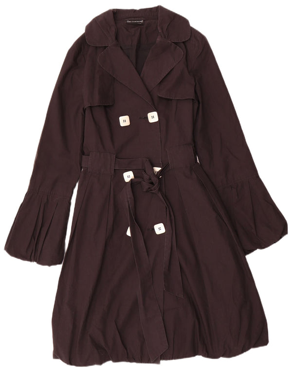 St- Martins Womens Trench Coat UK 12 Medium Black