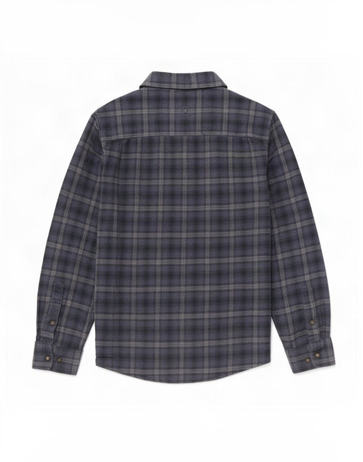 Fat Face Mens Flannel Shirt Medium Navy Blue Check Cotton