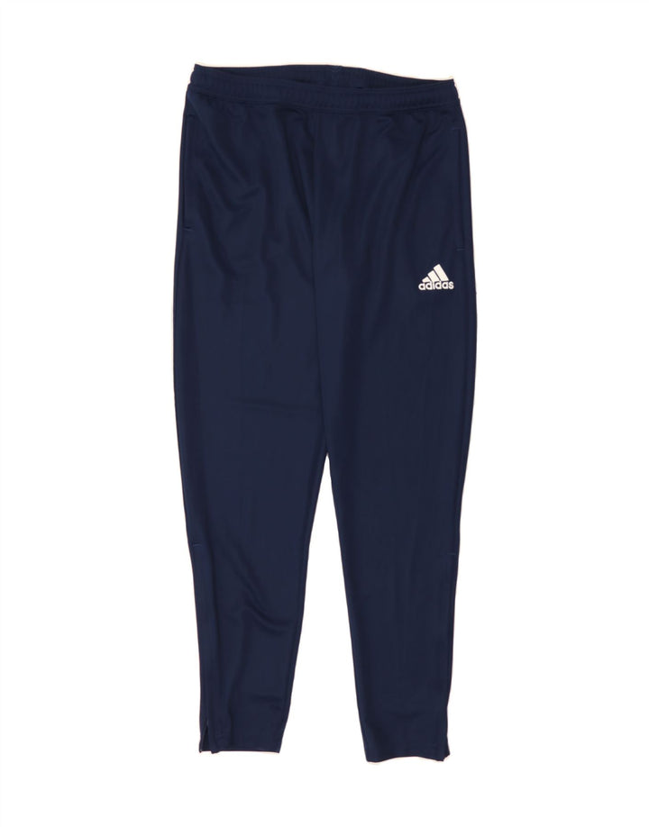 ADIDAS Mens Aeroready Tracksuit Trousers Large  Navy Blue Polyester Vintage Adidas and Second-Hand Adidas from Messina Hembry 