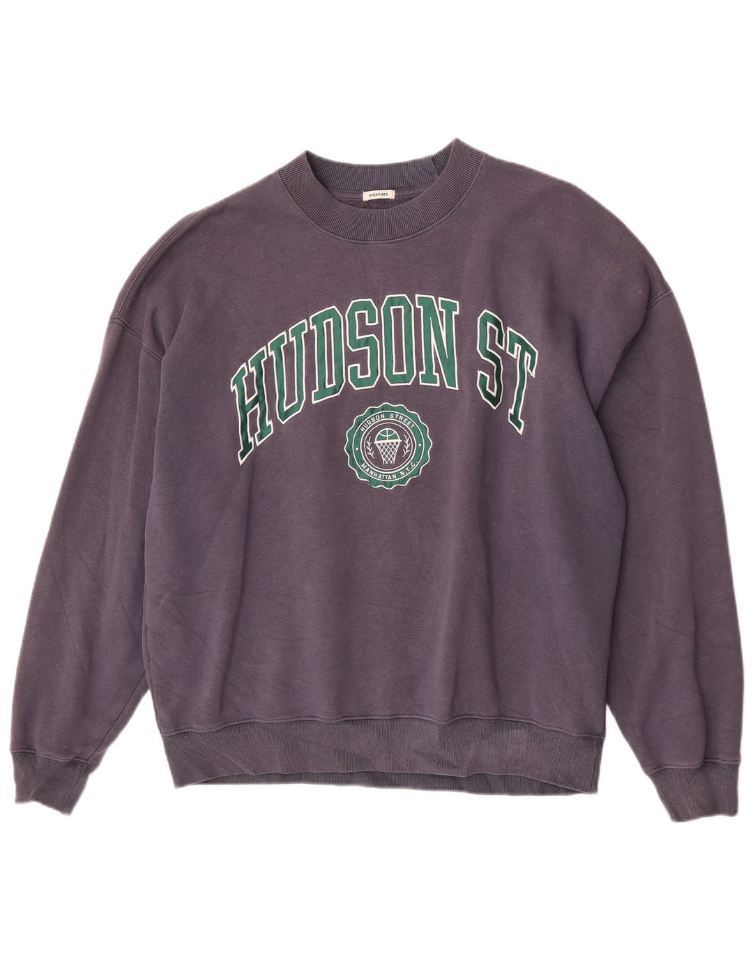 Abercrombie & Fitch Womens Hudson Graphic Sweatshirt Jumper Medium Purple