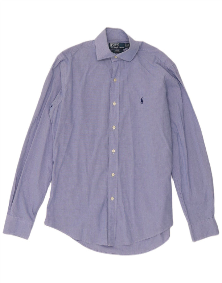Polo Ralph Lauren Mens Regent Shirt Size 38 15 Medium Blue Gingham