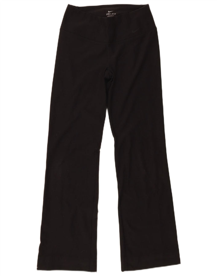 Nike Womens Dri Fit Flare Leggings UK 8 Small  Black