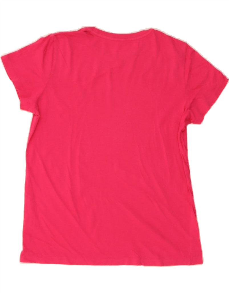 RALPH LAUREN Womens T-Shirt Top UK 12 Medium Pink Vintage Ralph Lauren and Second-Hand Ralph Lauren from Messina Hembry 