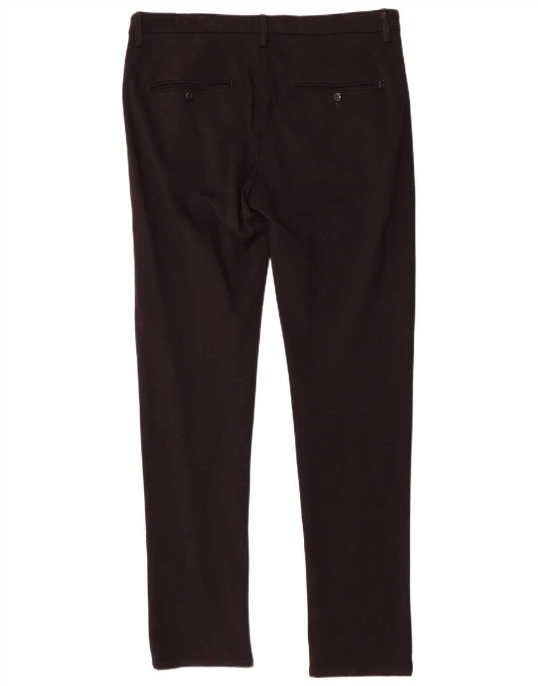 Dondup Mens Slim Chino Trousers W36 L34 Black Viscose