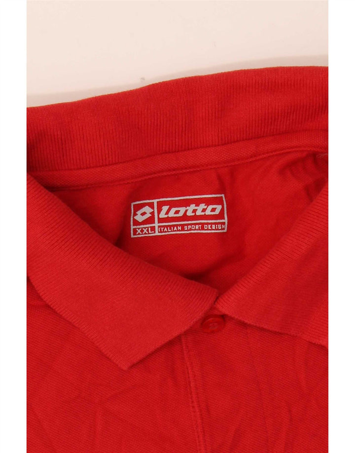 Lotto Mens Polo Shirt 2XL Red