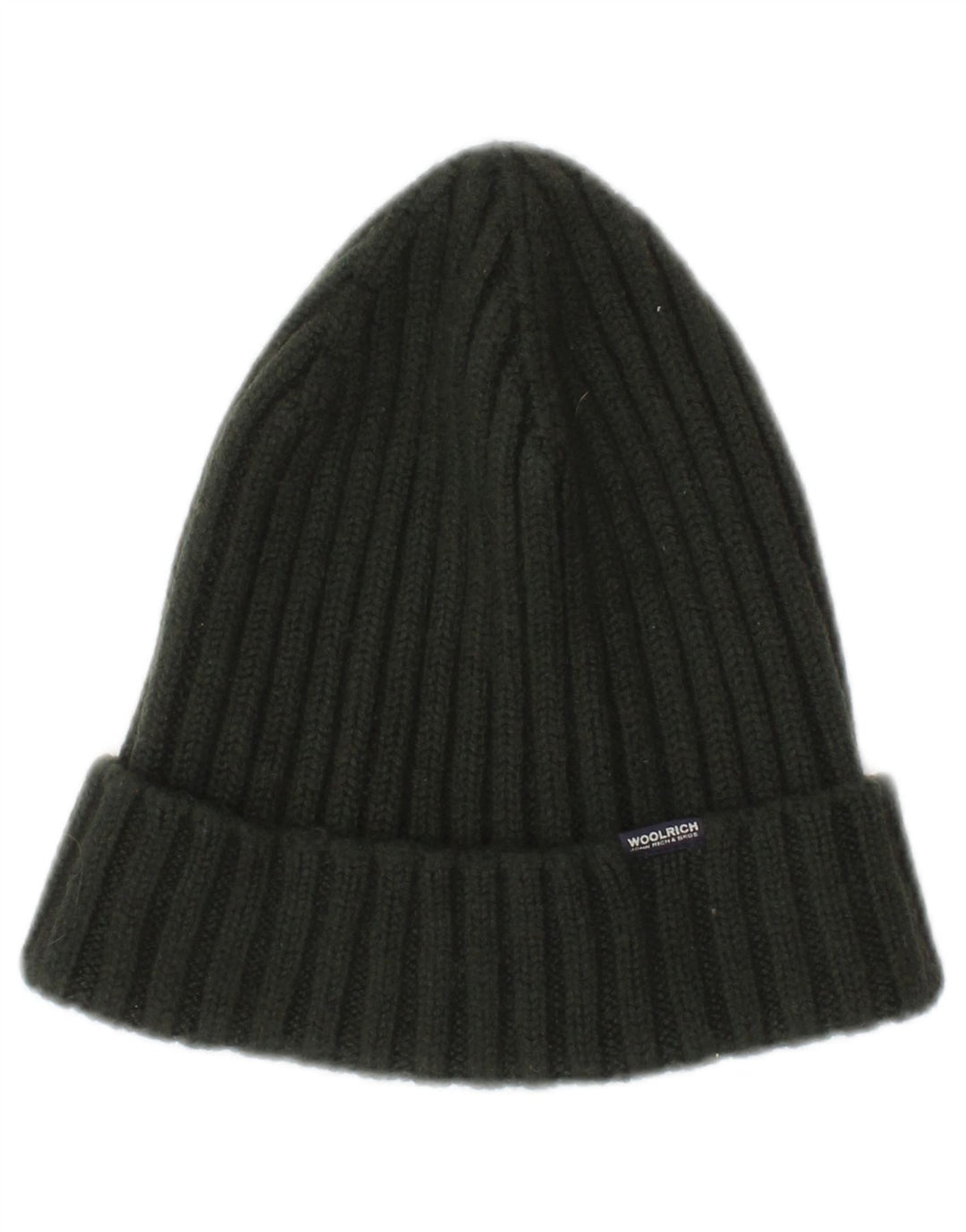 Woolrich Womens Knit Beanie Hat Large Green Wool