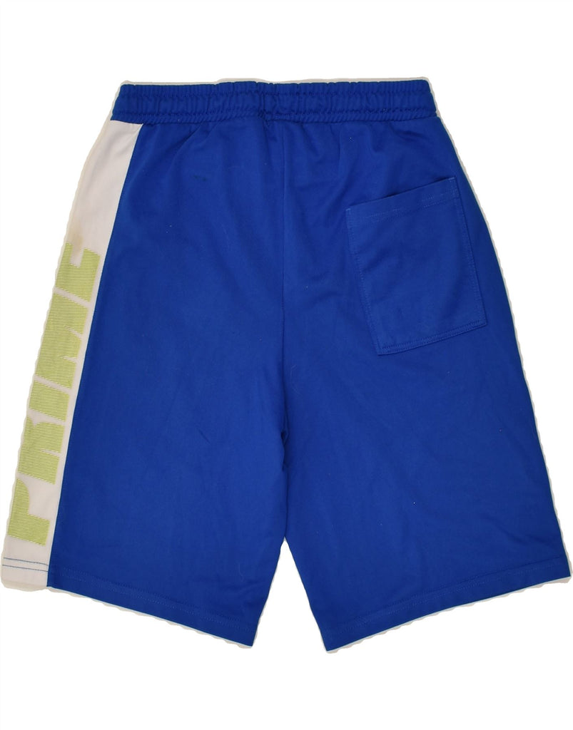 BENETTON Boys Graphic Sport Shorts 11-12 Years 2XL  Blue Colourblock | Vintage Benetton | Thrift | Second-Hand Benetton | Used Clothing | Messina Hembry 