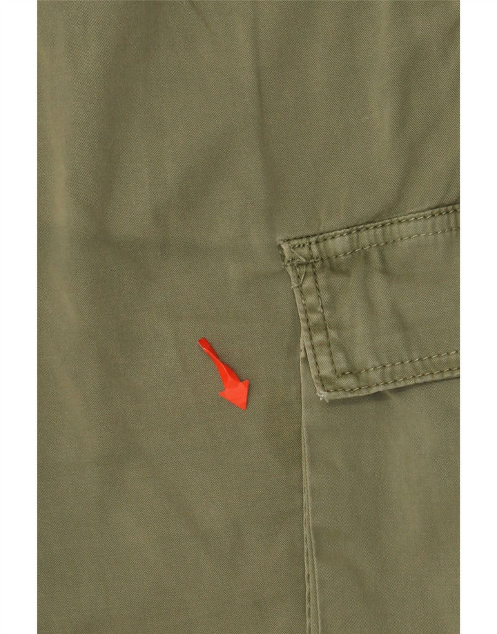 Yes Zee Mens Cargo Shorts W33 Medium Khaki Cotton