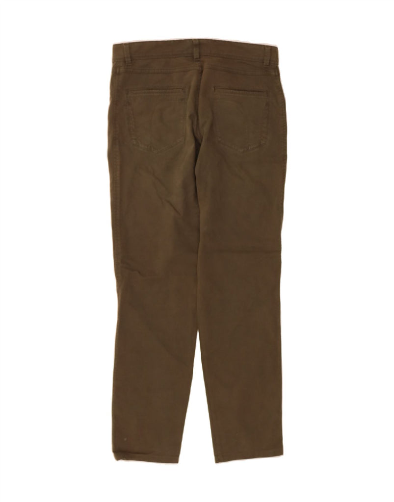 TRUSSARDI Mens Straight Casual Trousers IT 46 Small W30 L30 Khaki Cotton Vintage Trussardi and Second-Hand Trussardi from Messina Hembry 