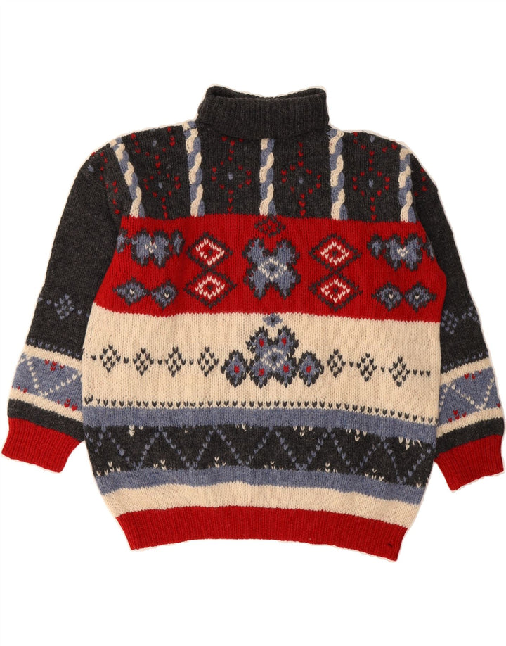 WEST END Womens Roll Neck Jumper Sweater UK 16 Large Multicoloured Vintage West End and Second-Hand West End from Messina Hembry 