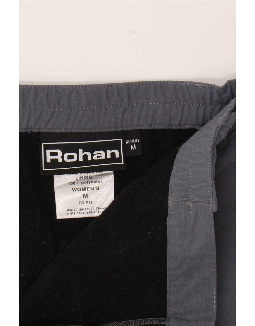 Rohan Womens Straight Casual Trousers Medium W30 L29 Grey Polyamide