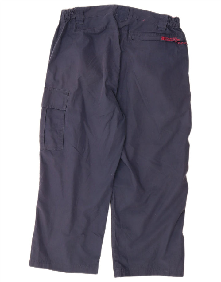 Mountain Warehouse Womens Cargo Trousers UK 12 Medium W30 L22 Navy Blue