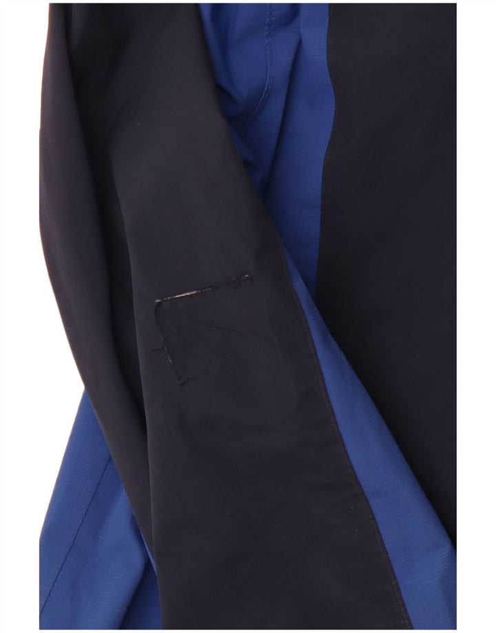 MOUNTAIN WAREHOUSE Mens Rain Jacket UK 36 Small Navy Blue Colourblock