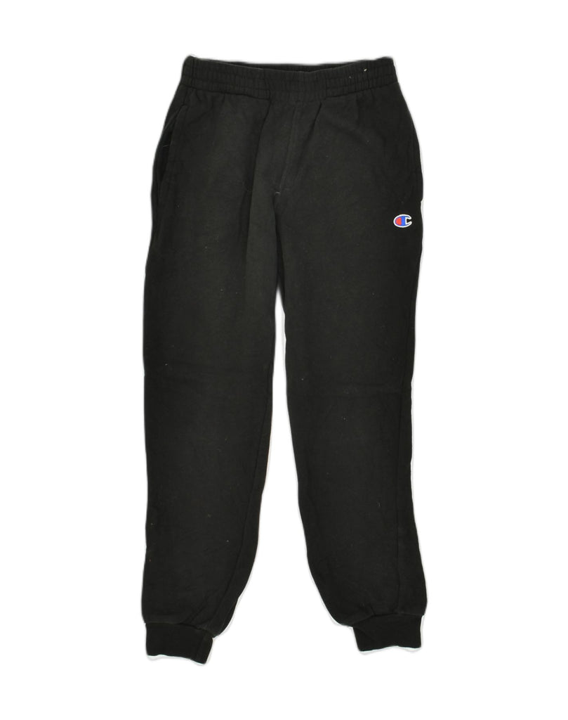 CHAMPION Girls Tracksuit Trousers Joggers 9-10 Years Medium Black Cotton | Vintage Champion | Thrift | Second-Hand Champion | Used Clothing | Messina Hembry 