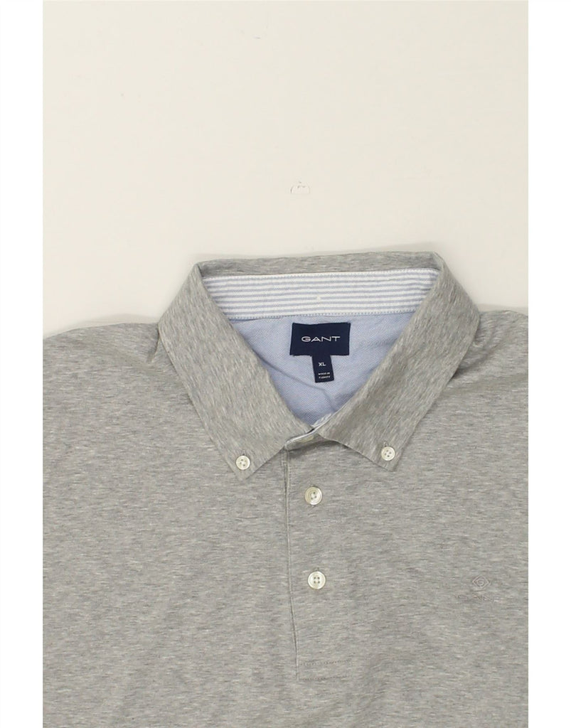 GANT Mens Polo Shirt XL Grey Flecked | Vintage Gant | Thrift | Second-Hand Gant | Used Clothing | Messina Hembry 
