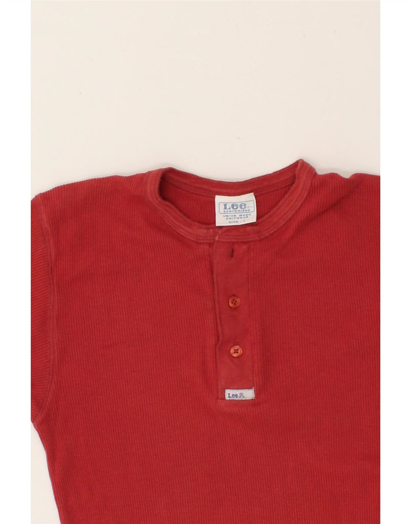 LEE Womens T-Shirt Top UK 14 Large Red Vintage Lee and Second-Hand Lee from Messina Hembry 