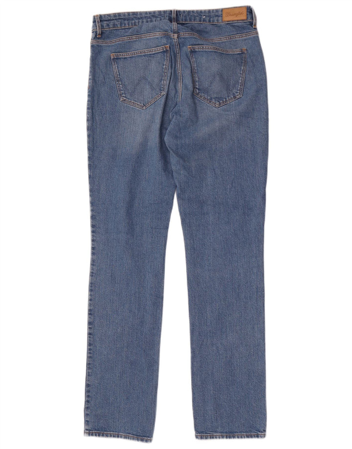 Wrangler Womens Straight Jeans W30 L32 Blue Cotton