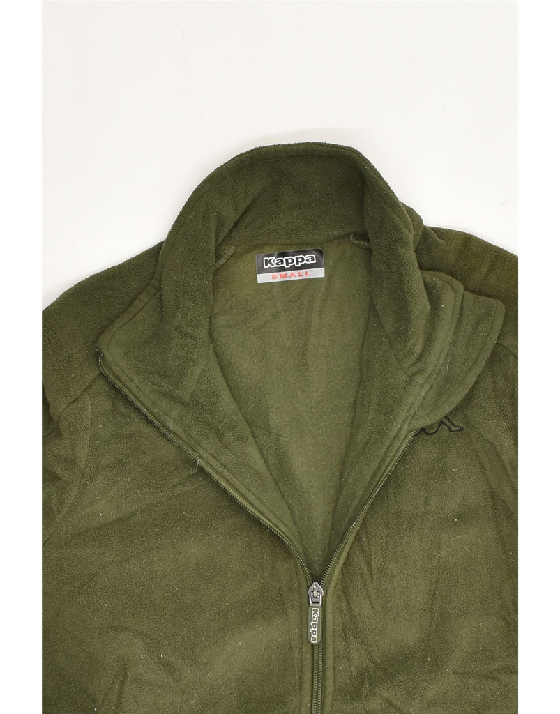 KAPPA Womens Fleece Jacket UK 10 Small Green Polyamide | Vintage Kappa | Thrift | Second-Hand Kappa | Used Clothing | Messina Hembry 