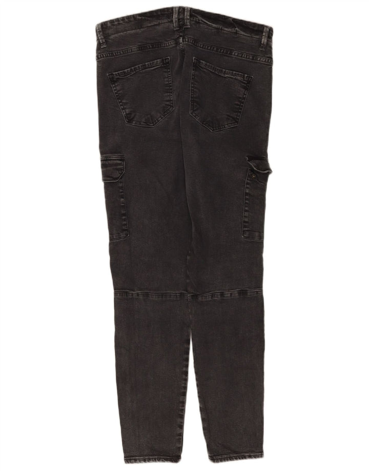 Zara Womens Cargo Slim Jeans EU 42 Large W32 L28 Grey