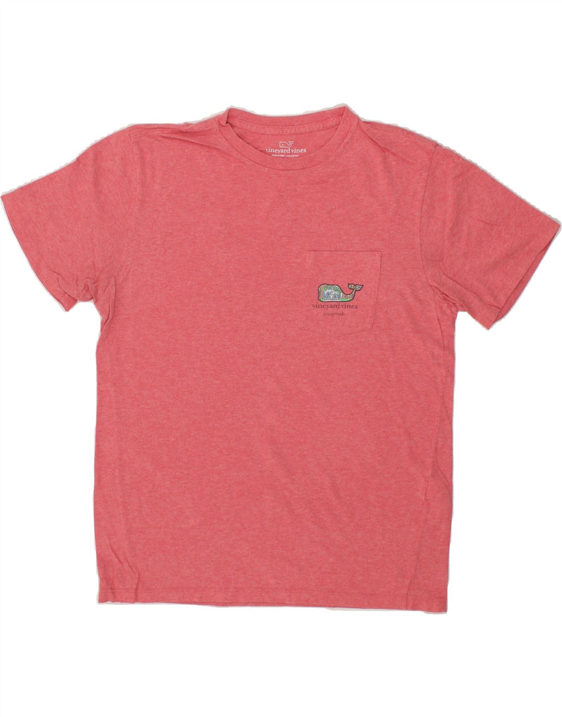 VINEYARD VINES Mens Graphic T-Shirt Top Small Pink Cotton Vintage Vineyard Vines and Second-Hand Vineyard Vines from Messina Hembry 