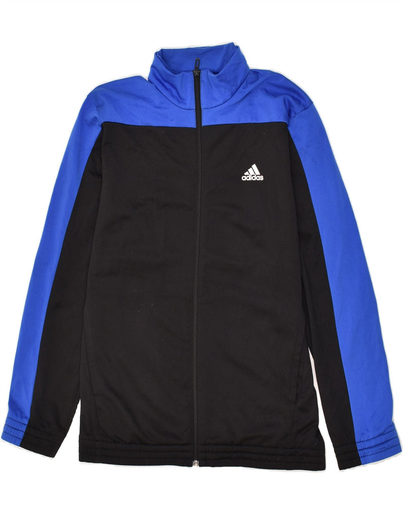 ADIDAS Mens Tracksuit Top Jacket UK 40/42 Medium Black Colourblock | Vintage Adidas | Thrift | Second-Hand Adidas | Used Clothing | Messina Hembry 