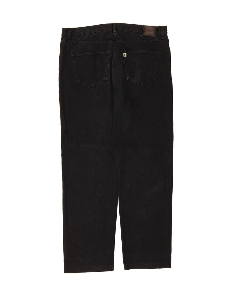 UNIFORM Mens Straight Jeans W40 L31 Black Cotton Vintage Uniform and Second-Hand Uniform from Messina Hembry 