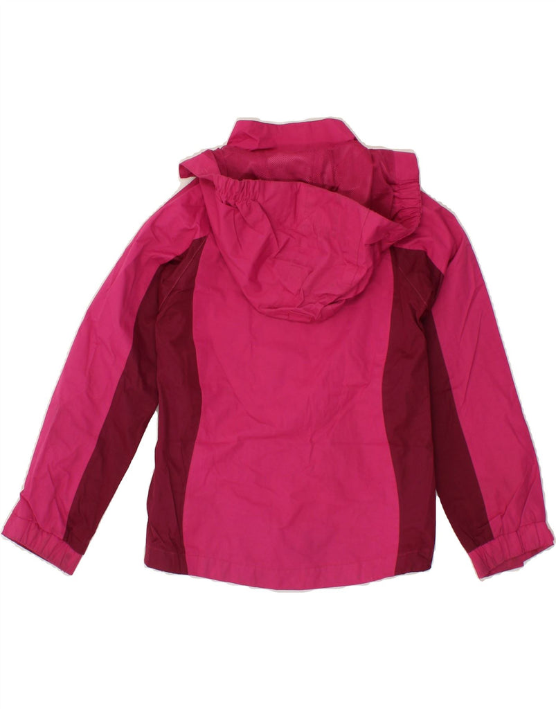 MOUNTAIN WAREHOUSE Girls Windbreaker Jacket 7-8 Years Pink Colourblock Vintage Mountain Warehouse and Second-Hand Mountain Warehouse from Messina Hembry 