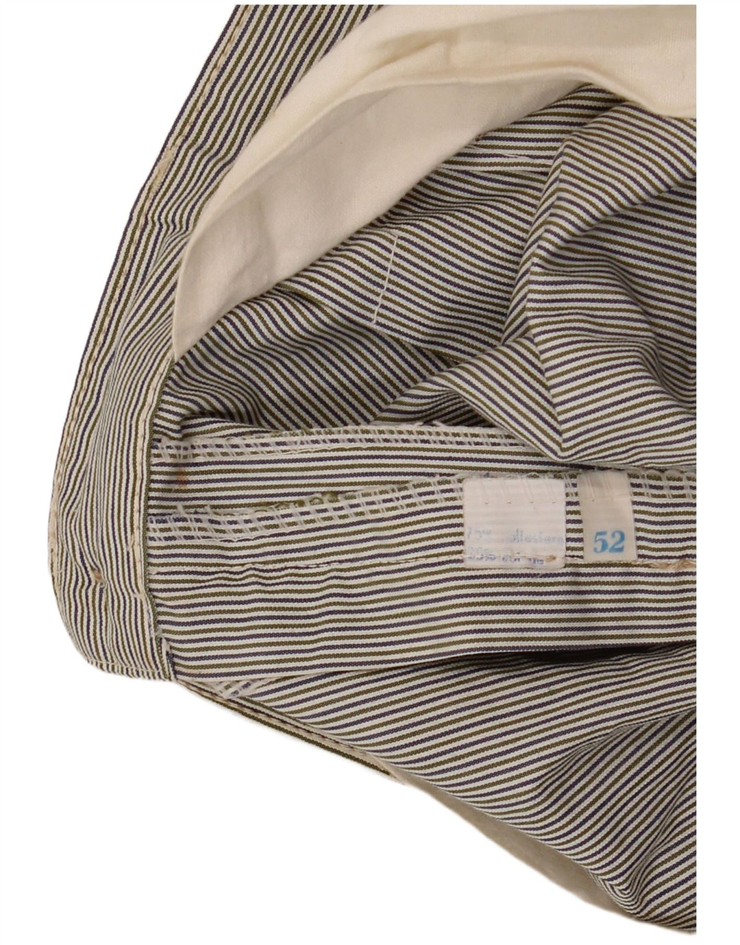 VINTAGE Mens Pegged Chino Shorts IT 52 XL W34  Multicoloured Pinstripe