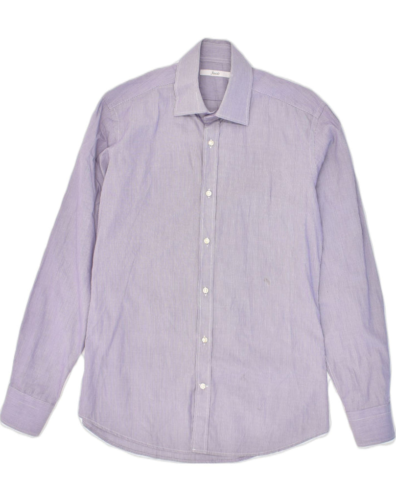 FACIS Mens Shirt Size 15 1/2 39 Medium Purple Cotton | Vintage Facis | Thrift | Second-Hand Facis | Used Clothing | Messina Hembry 