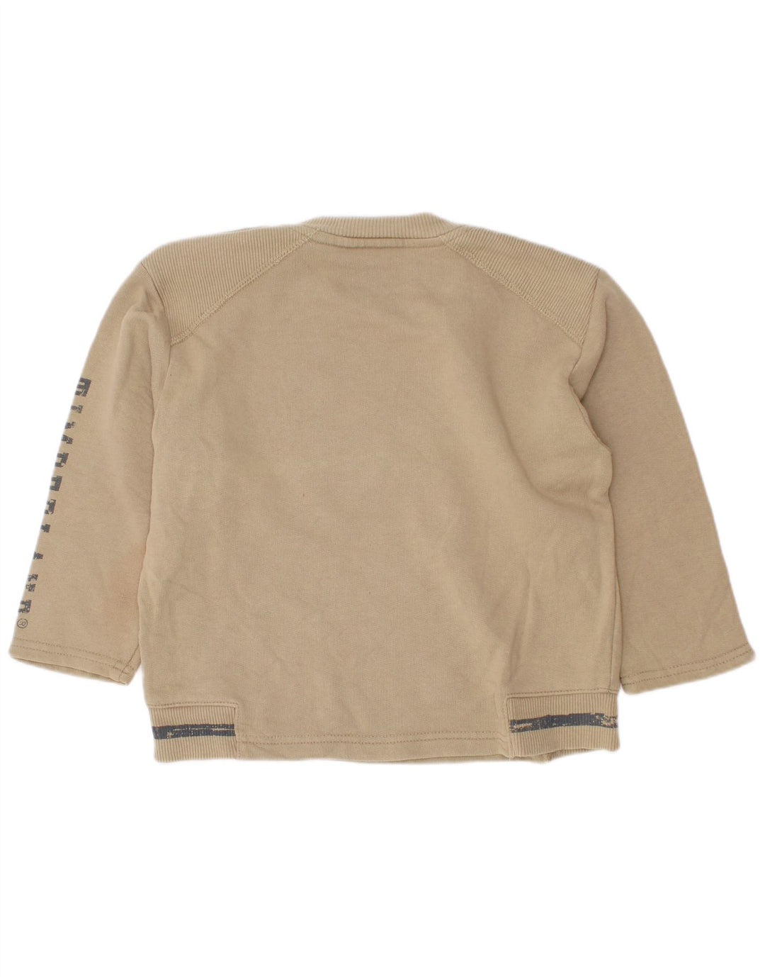 Timberland Boys Graphic Sweatshirt Jumper 2-3 Years Beige Cotton