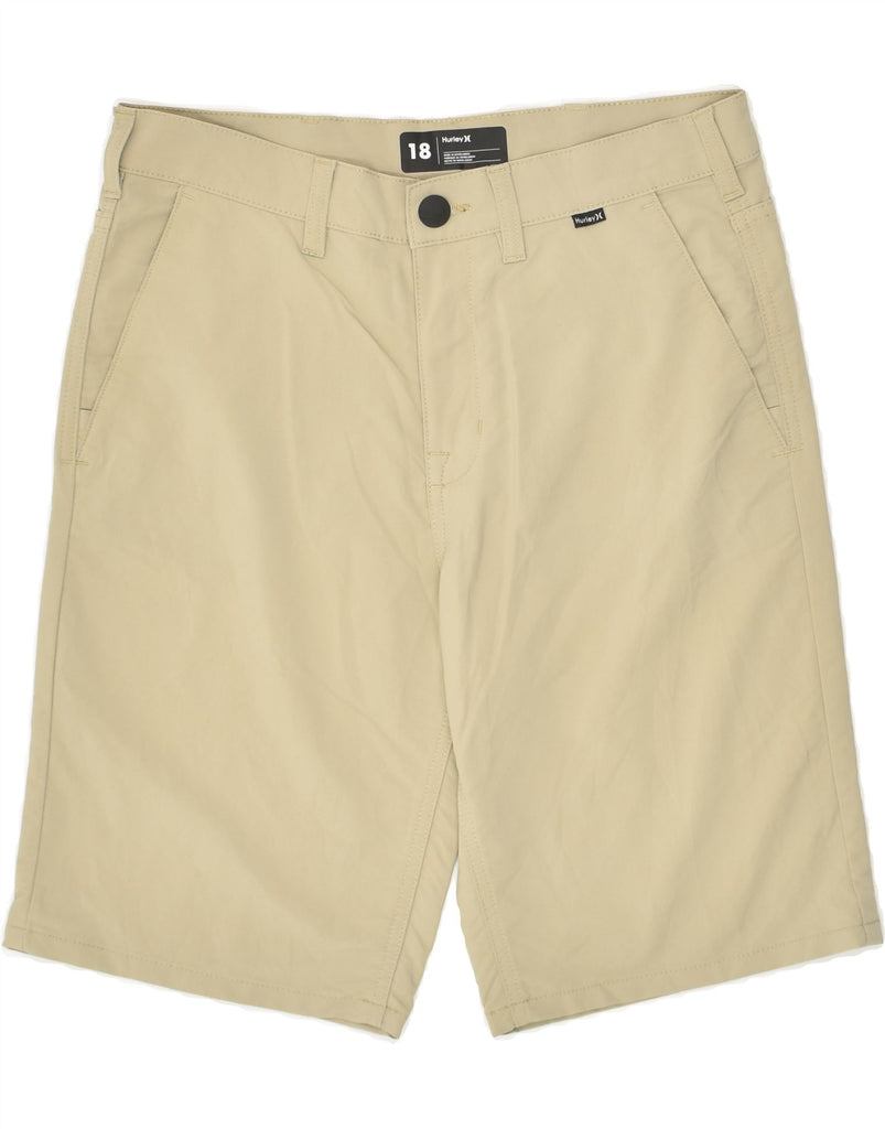 HURLEY Boys Chino Shorts 15-16 Years W30 Beige Nylon | Vintage Hurley | Thrift | Second-Hand Hurley | Used Clothing | Messina Hembry 