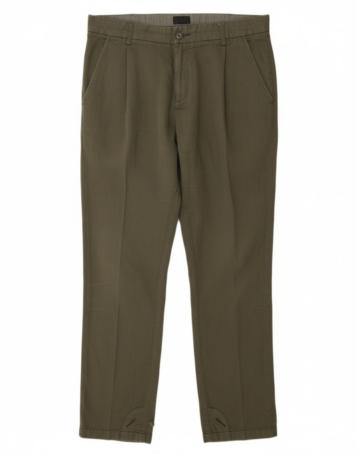 DIESEL Womens Pegged Chino Trousers W30 L29 Green Cotton