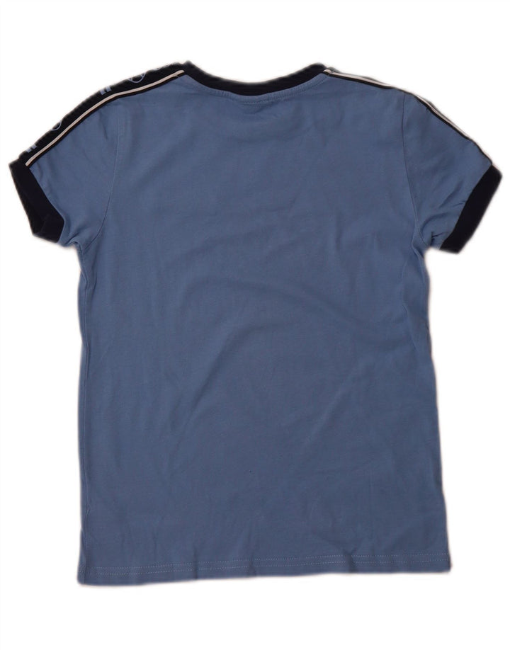 ELLESSE Boys Graphic T-Shirt Top 8-9 Years Blue Cotton