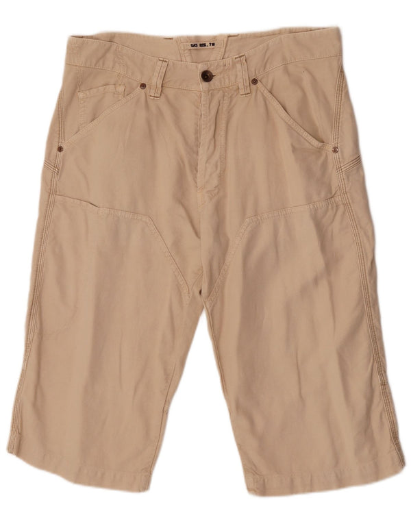 Gas Mens Chino Shorts W33 Medium  Beige Cotton