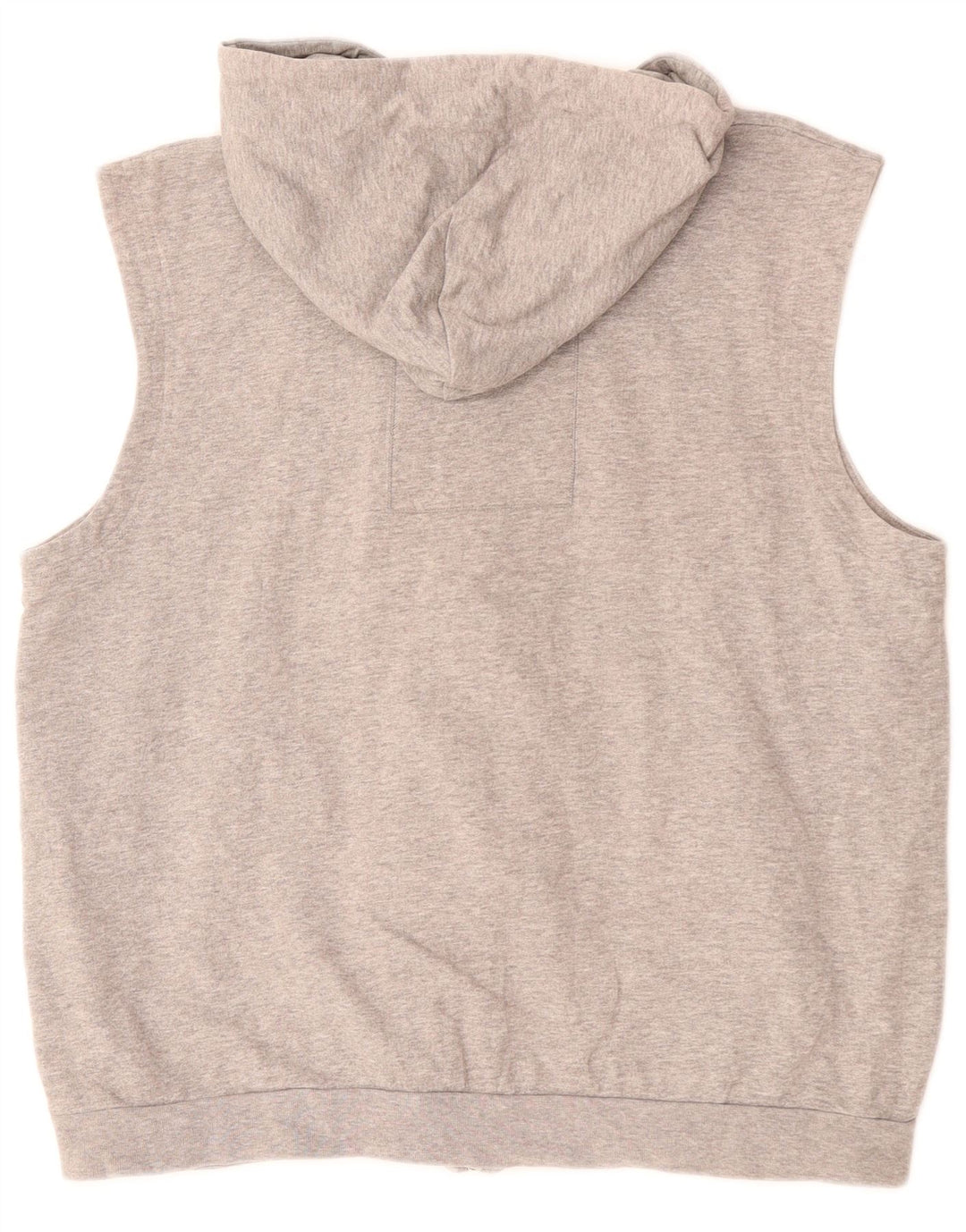 NIKE Mens Sleeveless Zip Hoodie Sweater UK 39/41Medium Grey Cotton